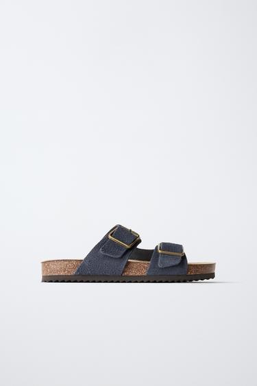Zara Кожаные сандалии с пряжками