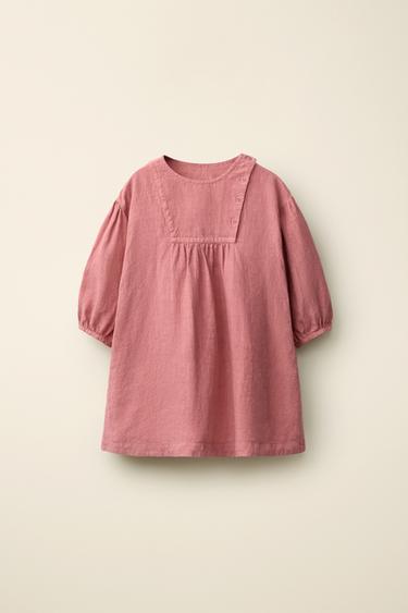 Zara Платье из 100% льна коллекции CARAMEL LONDON X ZARA
