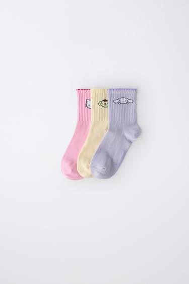 Zara Набор из трех средних носков HELLO KITTY AND FRIENDS © SANRIO купить с доставкой.