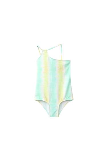 Zara Купальник в полоску тай-дай для детей 6-14 лет