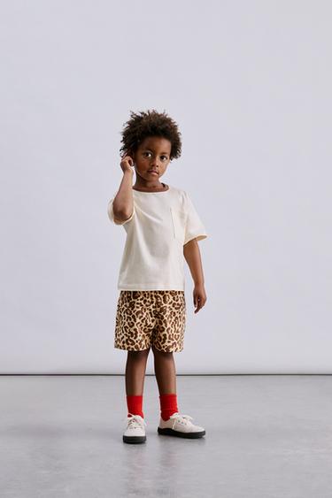 Zara Комплект из футболки и шортов «зебра»