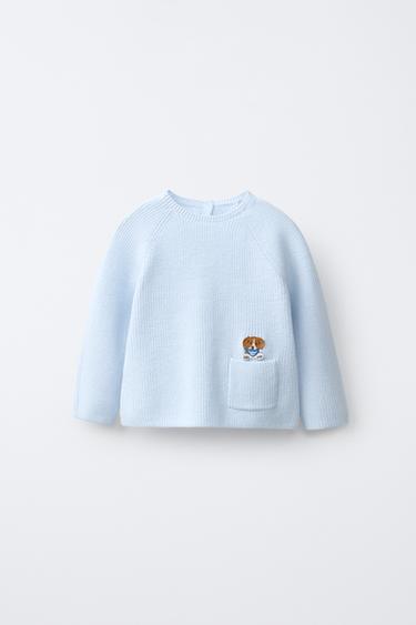 Zara Джемпер с нашивкой «собака»