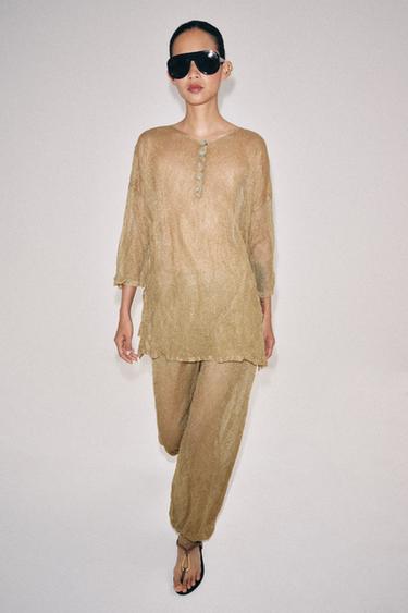 Zara Тонкий трикотажный джемпер купить с доставкой.