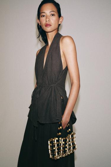 Zara Сумка с бусинами