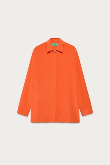 Рубашка marisa berenson x zara из 100% шелка- Заказать в России