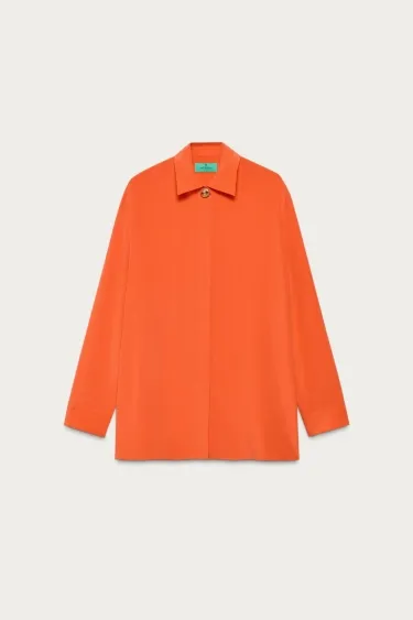 Рубашка marisa berenson x zara из 100% шелка
