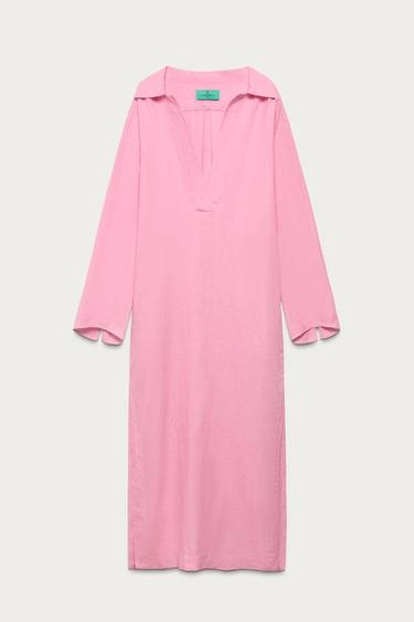 Платье-туника из 100% льна marisa berenson x zara