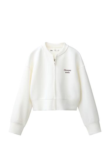 Zara Спортивный бомбер-свитшот