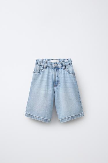 Zara Джинсовые шорты багги