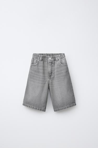 Zara Джинсовые шорты багги