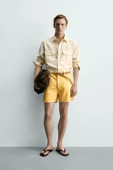 Джинсовые шорты Relaxed Fit- Заказать в России