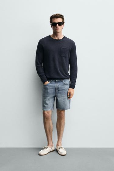 Zara Джинсовые шорты стандартной посадки