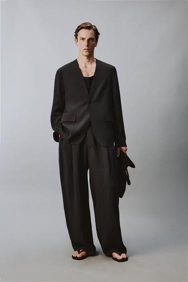 Zara Костюмные брюки свободного кроя свободного кроя
