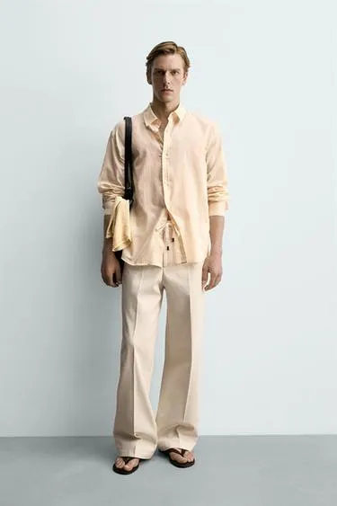 Брюки Straight Fit в елочку