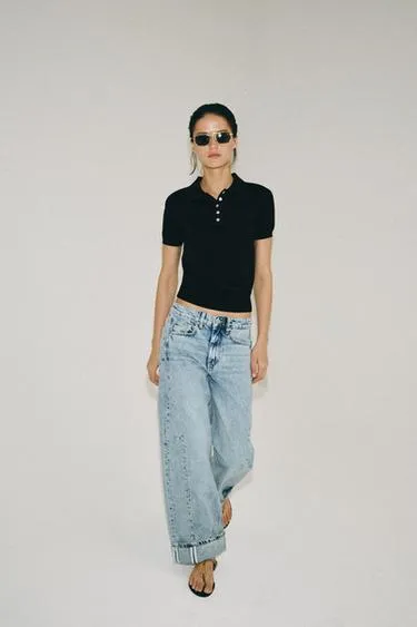 Джинсы -Fit с низкой посадкой — коллекция Zara «Zw»