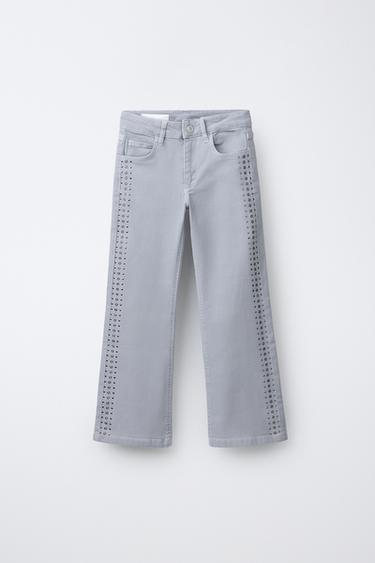 Zara Джинсы с заклепками купить с доставкой.