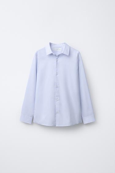 Zara Однотонная классическая рубашка