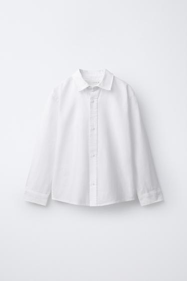Zara Базовая рубашка оксфорд