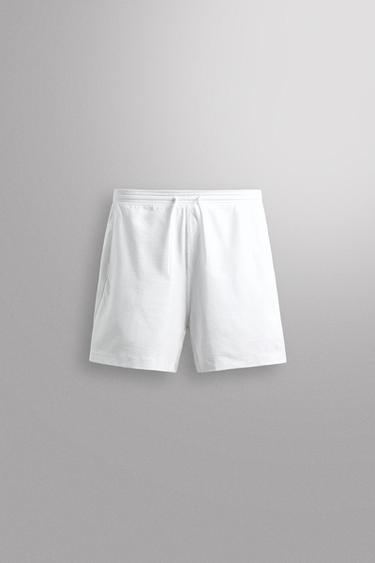 Zara Тренировочные шорты из хлопкового микса длиной 9 купить с доставкой.