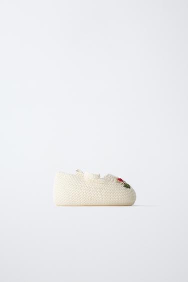 Zara Ботильоны с цветочной вышивкой купить с доставкой.