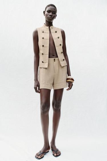 Zara Шорты-бермуды с отворотами
