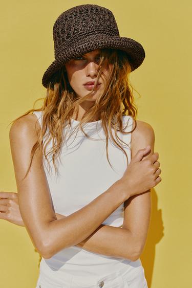 Zara Плетеная панама