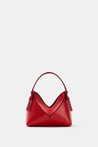 Zara Мини-сумка-мешок с декоративной строчкой купить с доставкой.
