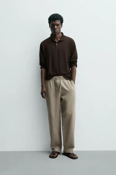 Брюки Relaxed Fit структурные