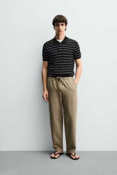 Zara Брюки  с рельефной структурой
