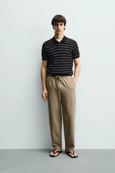 Брюки Relaxed Fit с рельефной структурой