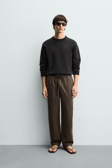 Zara Брюки  из рельефной ткани