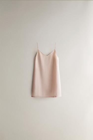 Zara Ночная сорочка из льна купить с доставкой.