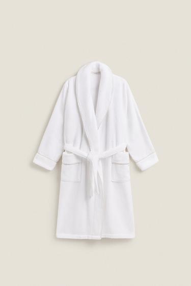 Zara Халат с контрастной окантовкой (400 г/м²)