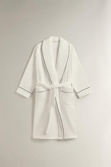 Zara Халат с контрастной отделкой (400 г/м²)