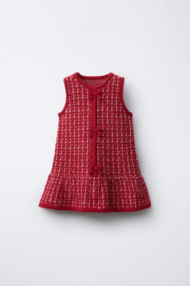Zara Платье из рельефного трикотажа купить с доставкой.