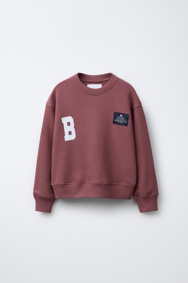 Свитшот label jogging с круглым вырезом