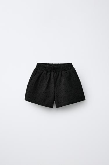 Zara Вышитые бермуды купить с доставкой.