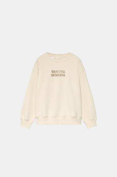 Zara Свитшот SAKURA с рельефным принтом
