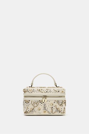 Zara Жесткая блестящая сумка купить с доставкой.