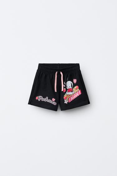 Zara Бермуды с принтом POCHACCO © SANRIO