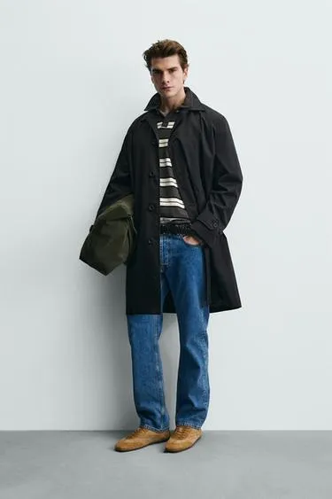 Тренч с водоотталкивающей пропиткой regular fit