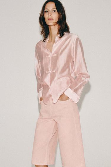 Zara Джинсовые шорты со средней посадкой — коллекция ZARA «ZW»