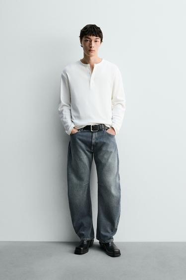 Zara Джинсы свободного кроя BARREL FIT