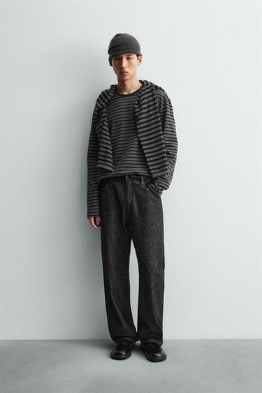 Zara Футболка в полоску из интерлок с длинными рукавами купить с доставкой.