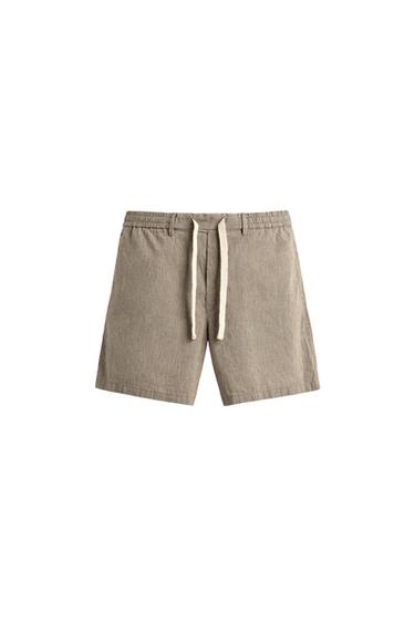 Zara Шорты  из хлопка и льна