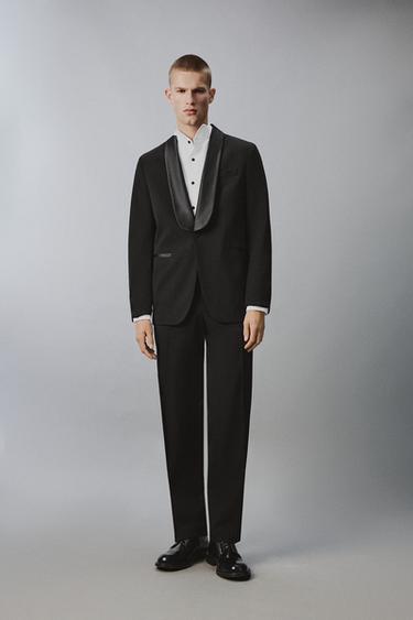 Zara Пиджак с шалевым воротником купить с доставкой.
