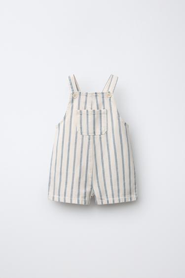 Zara Короткий комбинезон в полоску купить с доставкой.