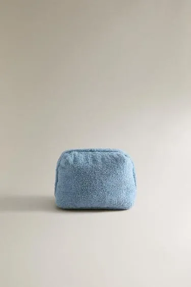 Средняя косметичка из махровой ткани