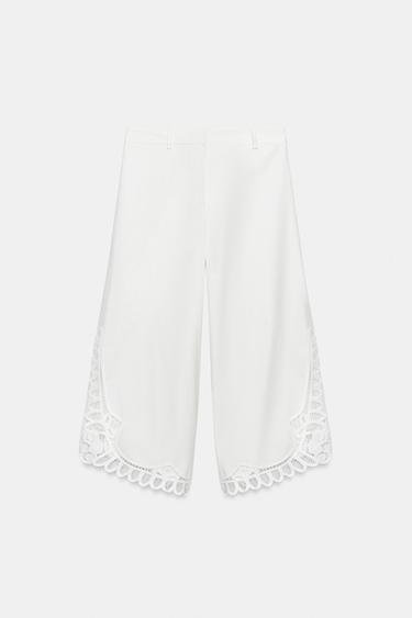 Zara Брюки с вышивкой — коллекция ZARA «ZW» купить с доставкой.