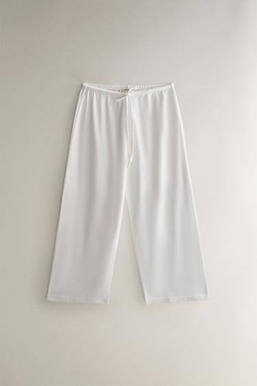 Zara Хлопковые трикотажные брюки